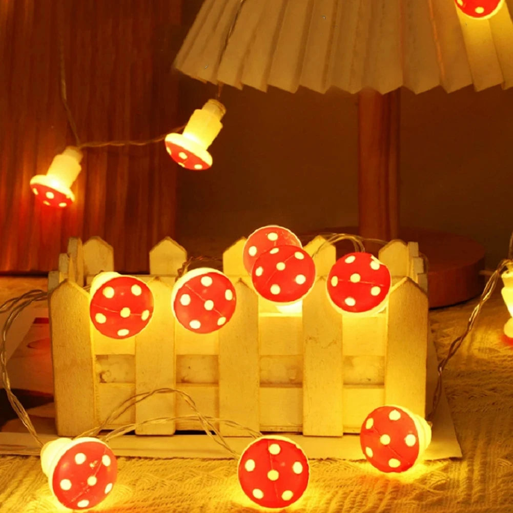 Mushroom LED String Lights