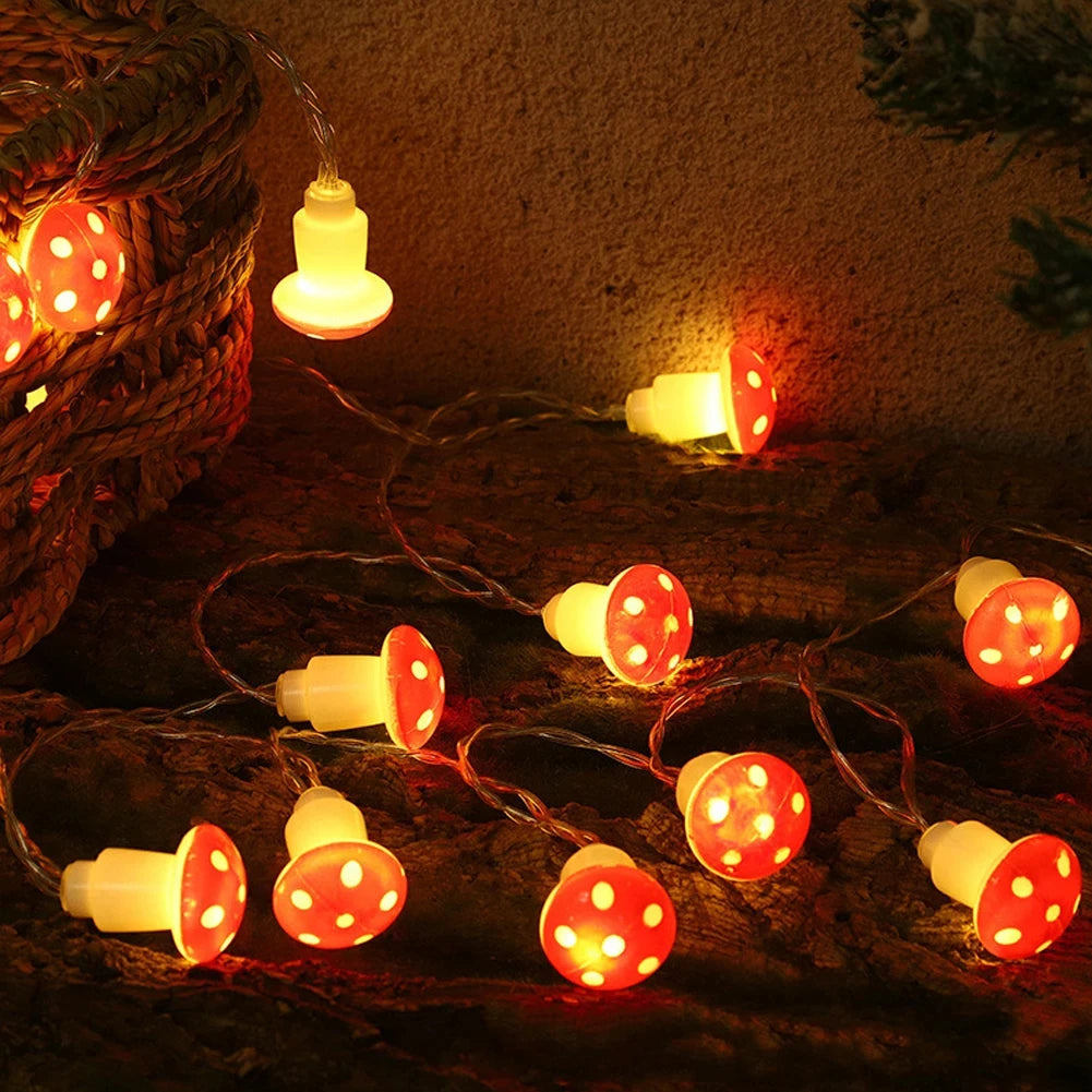 Mushroom LED String Lights