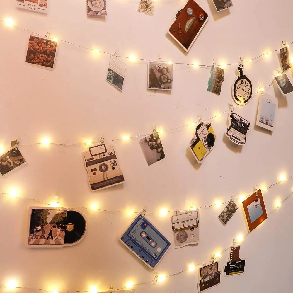 LED Fairy Rope Lights w/ Photo Clips