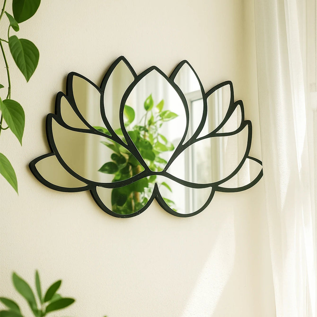 Lotus Flower Shaped Wall Mirror