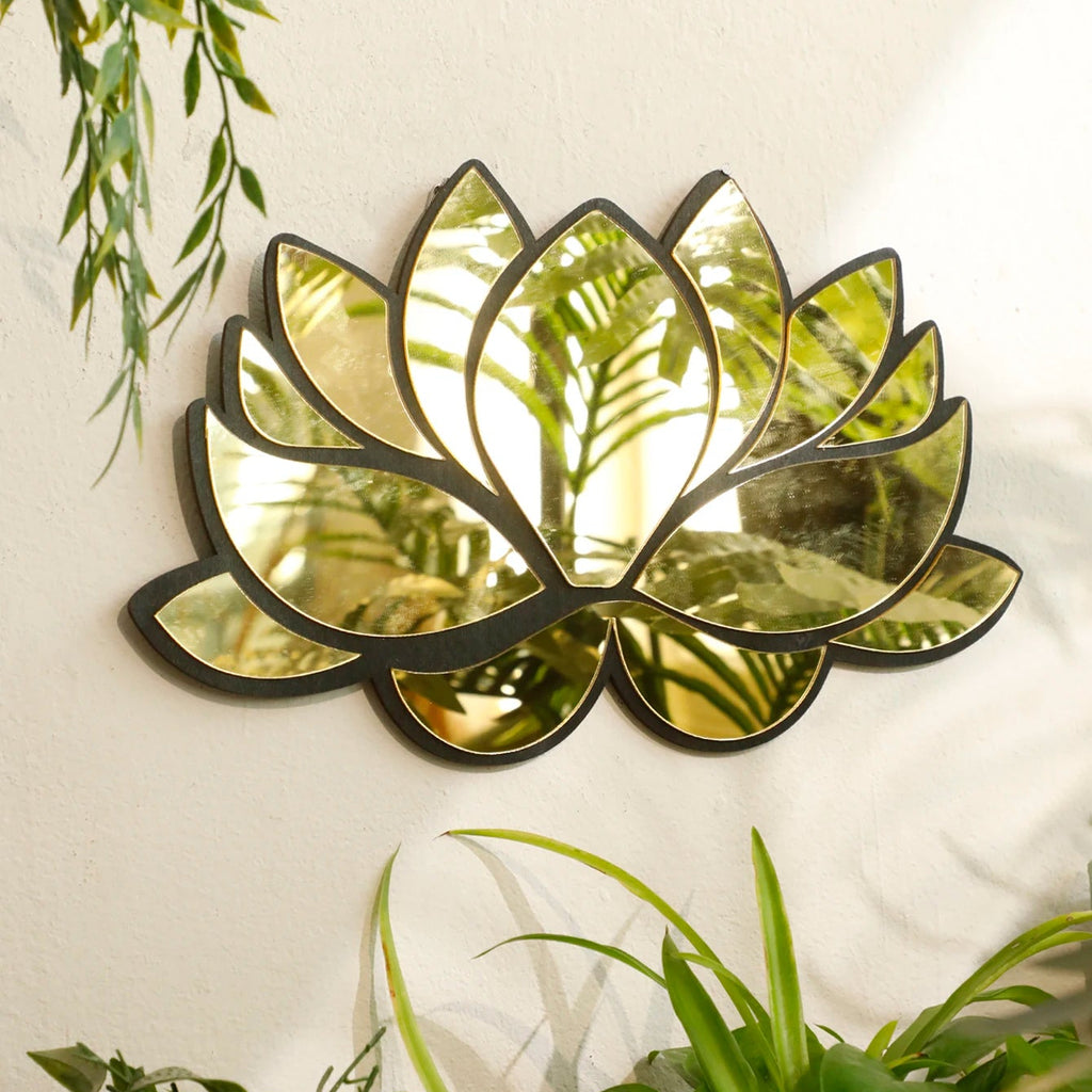 Lotus Flower Shaped Wall Mirror