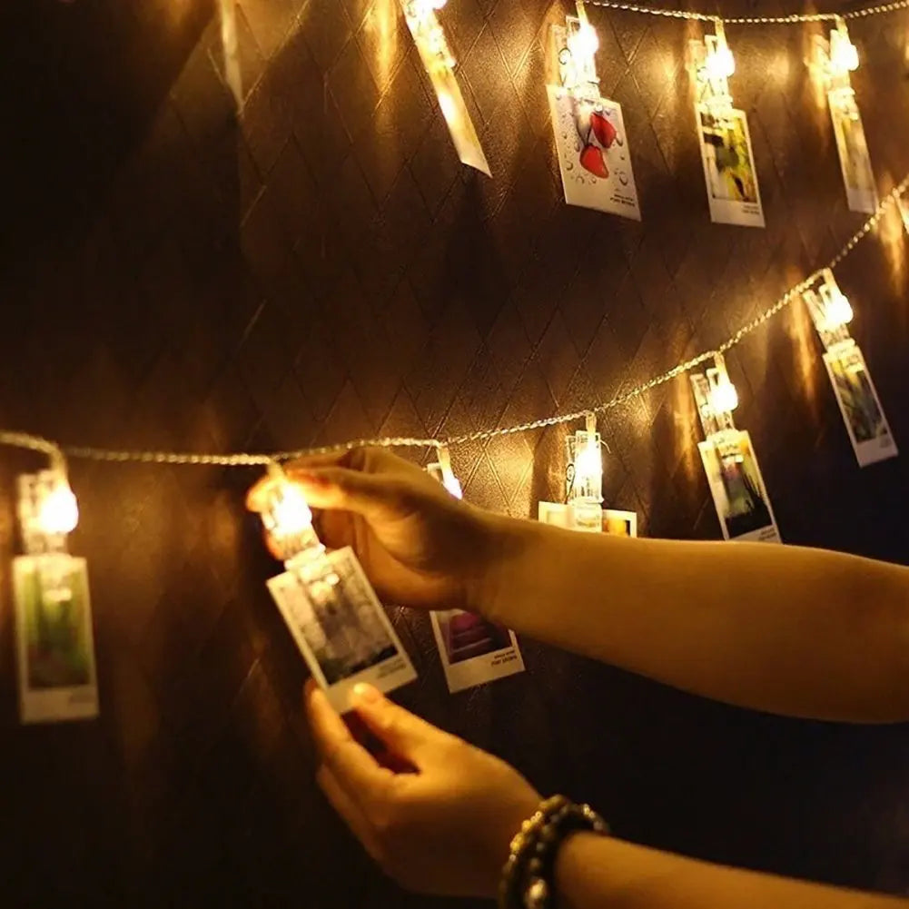 LED Fairy Rope Lights w/ Photo Clips