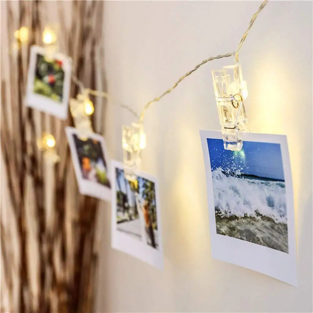 LED Fairy Rope Lights w/ Photo Clips