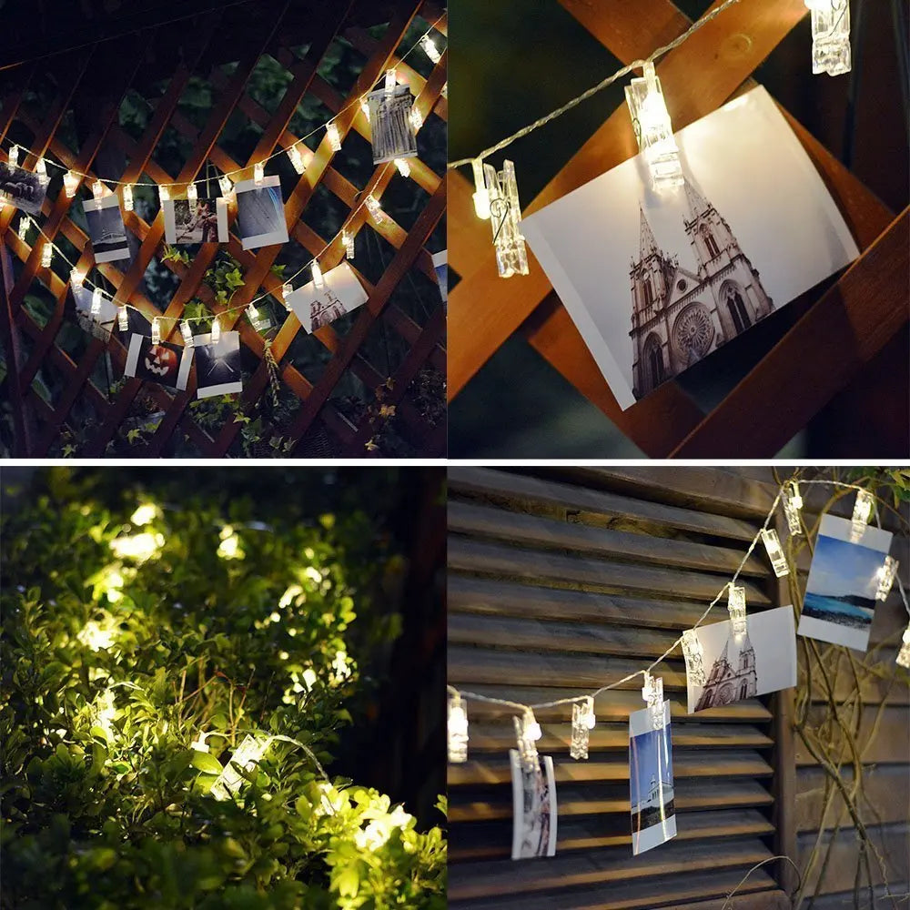 LED Fairy Rope Lights w/ Photo Clips