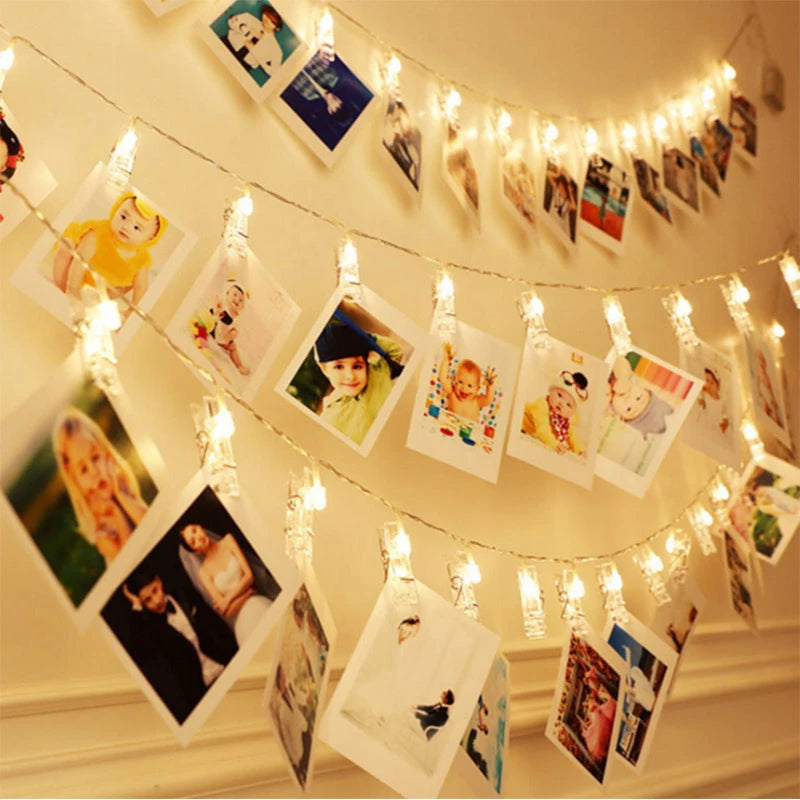 LED Fairy Rope Lights w/ Photo Clips