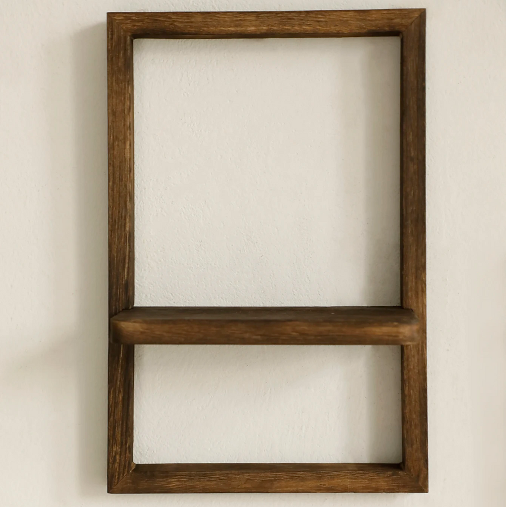 Rustic Floating Frame Shelf