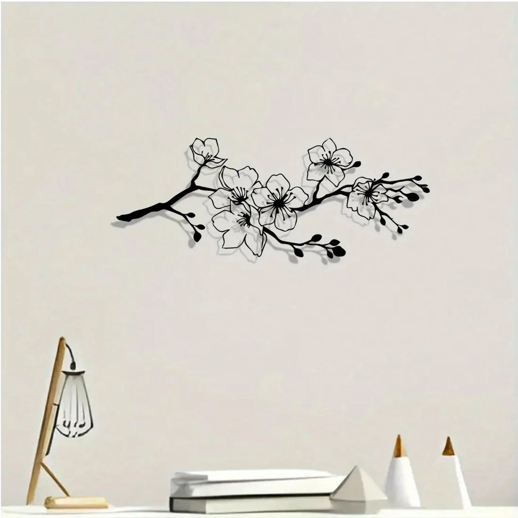 Modern Sakura Metal Wall Art