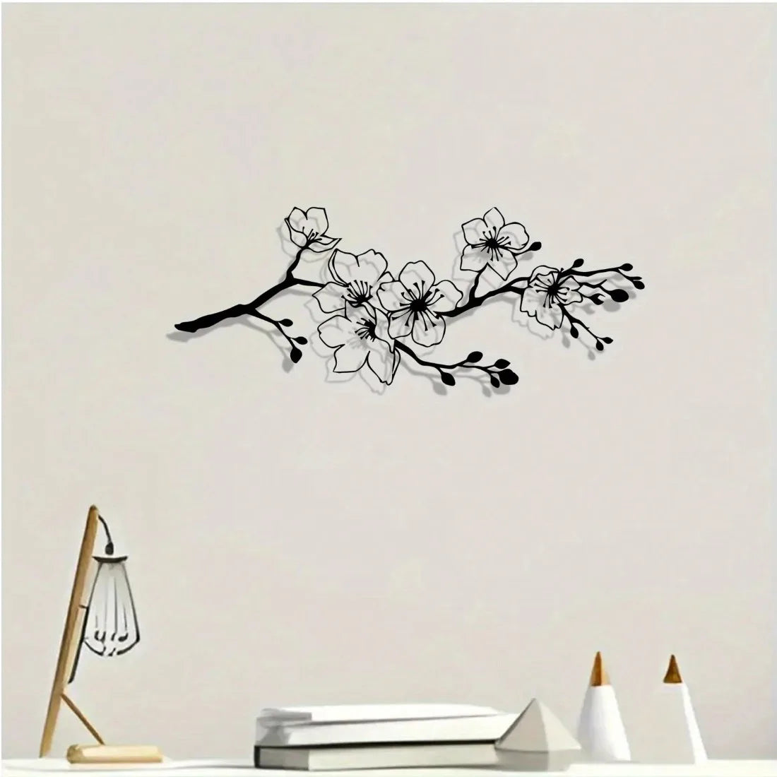 Modern Sakura Metal Wall Art