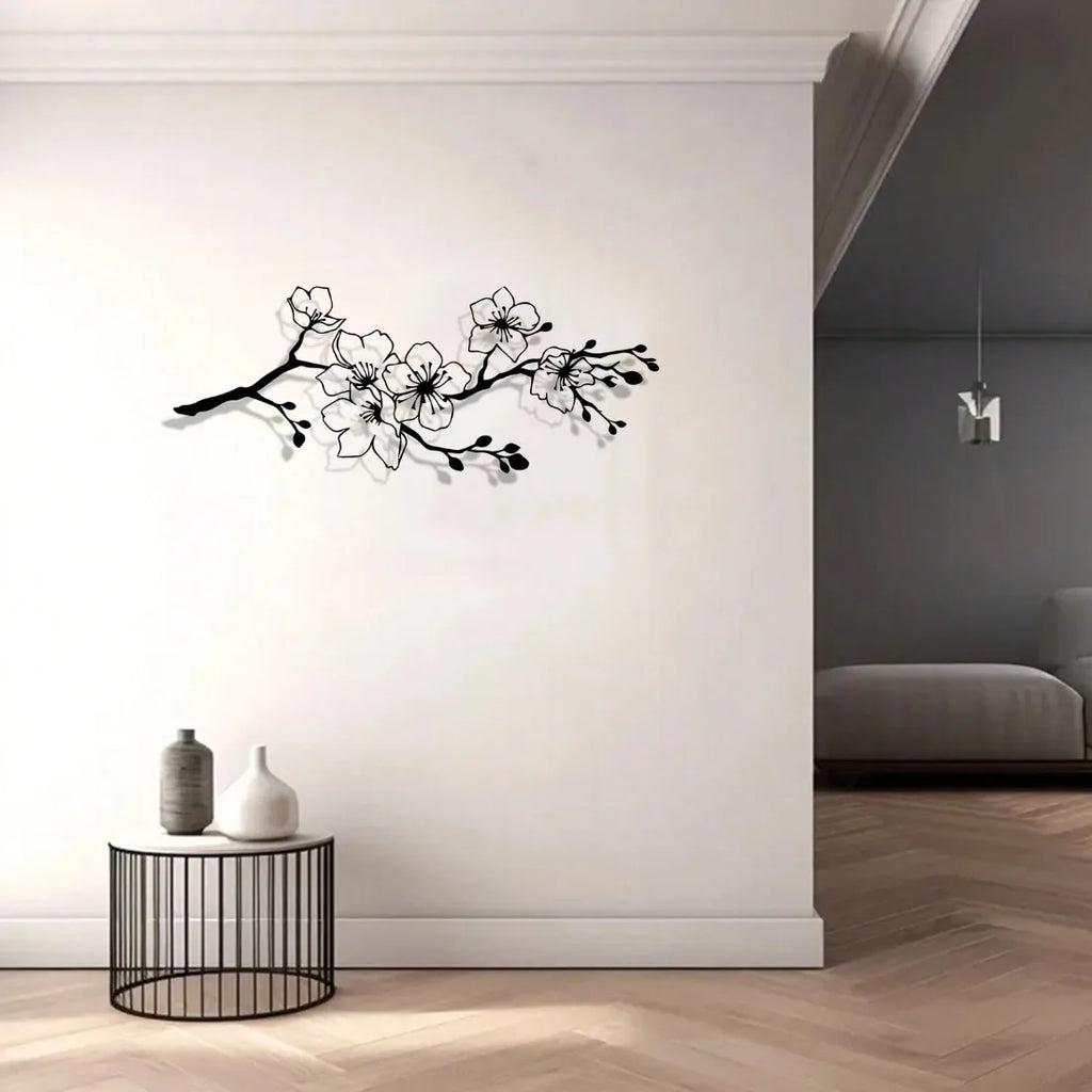 Modern Sakura Metal Wall Art
