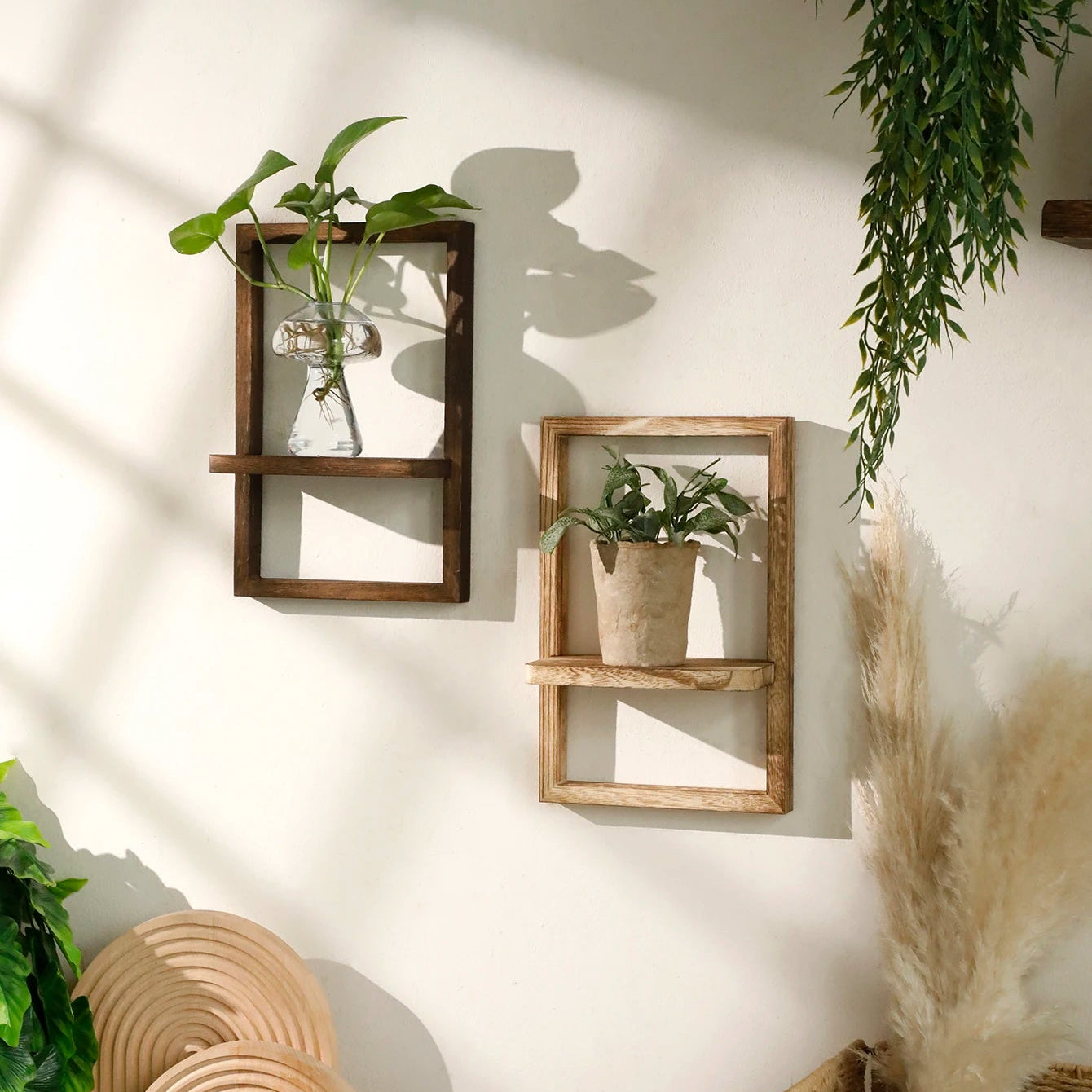 Rustic Floating Frame Shelf