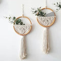 Woven Macramé Hanging Basket / Flower Holder