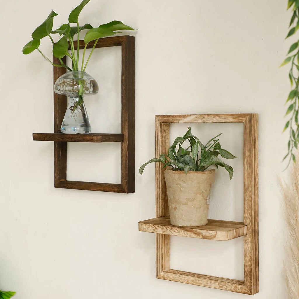 Rustic Floating Frame Shelf
