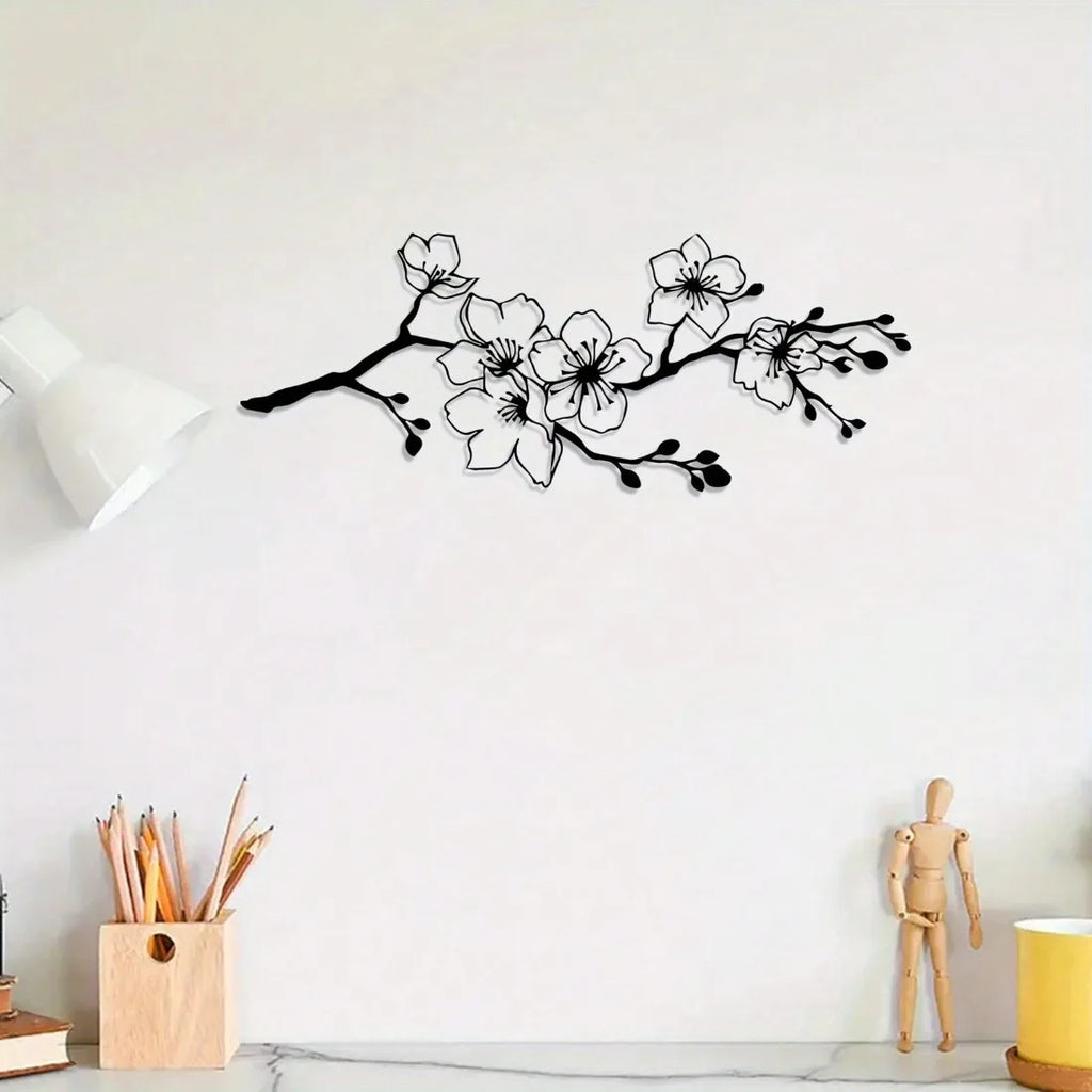 Modern Sakura Metal Wall Art