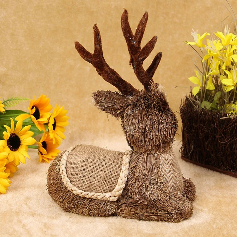 Handmade Straw Deer
