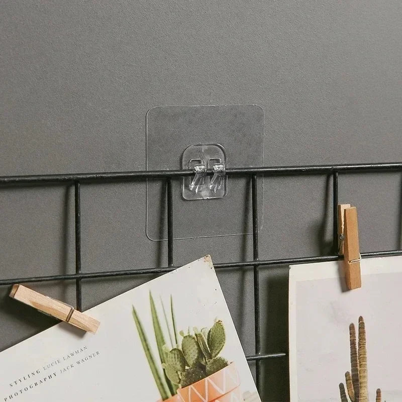 Transparent Adhesive Wall Hooks