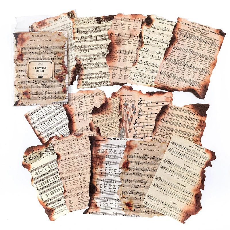 Vintage Scrapbook Paper for Collage / Backsplash (30 Pages)