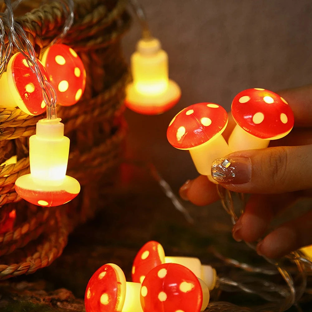 Mushroom LED String Lights