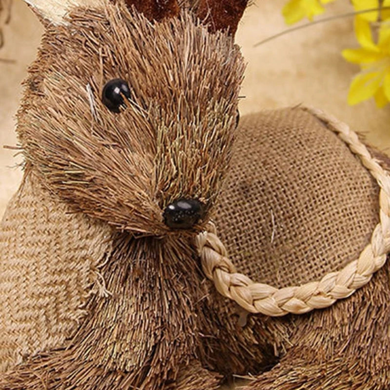 Handmade Straw Deer
