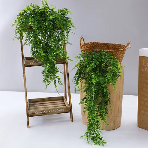90Cm Artificial Plant Vine Home Decoration Hanging Plastic Leaf Grass Garland Outdoor Wedding Party Decorations Fake Rattan Ivy