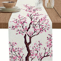 Cherry Blossom Table Runner Sakura Spring Summer Floral Wedding Party Decor Home Kitchen Decoration Japanese Style